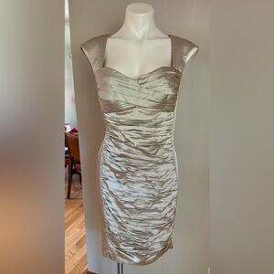 Calvin Klein Taupe/Gold Shell  dress- Sz 14